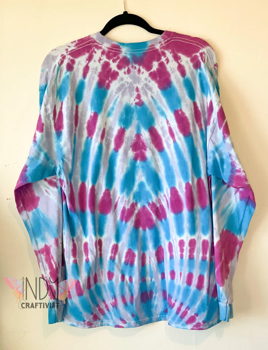 Adult Extra Large Long Sleeve Tie Dye T-shirt