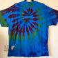 Extra Large Reversed Dyed Tie Dyed Heart T-shirt