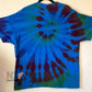 Extra Large Reversed Dyed Tie Dyed Heart T-shirt
