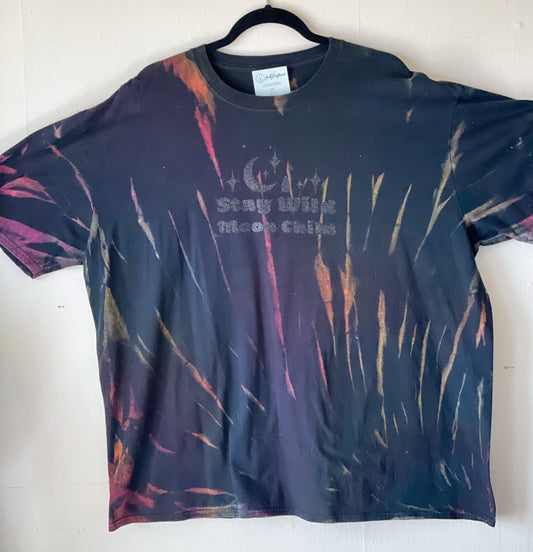 Adult 2X Moon Child Reverse Dyed Tie Dye T-shirt