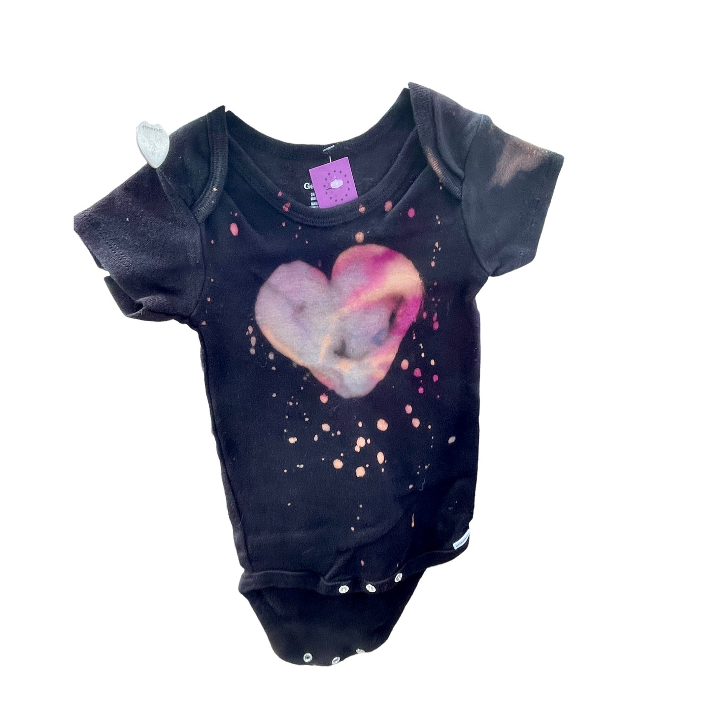 24M Reverse Dyed Tie Dyed Onesie