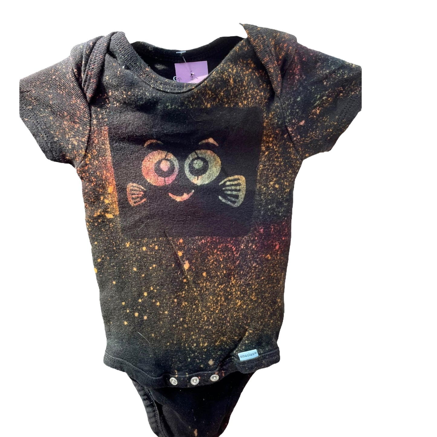 6-9M Reverse Dyed Tie Dyed Onesie