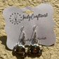 Silver Princess Charm Earrings