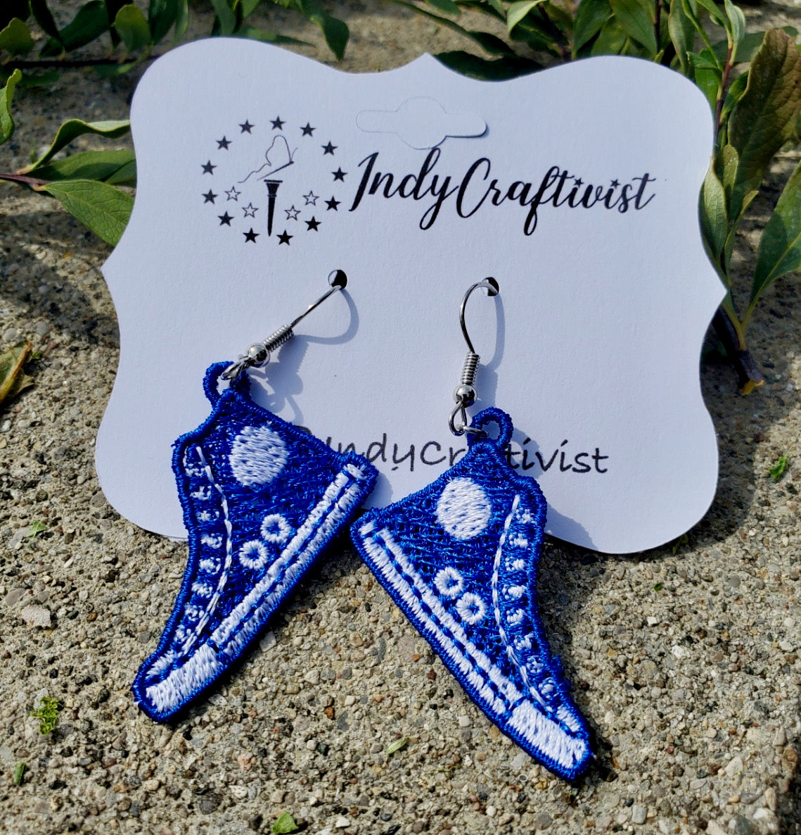 Made-To-Order "I'm Speaking" Converse Like Earrings