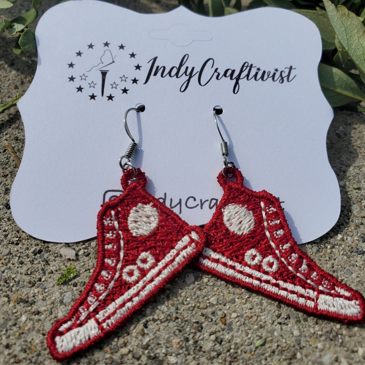Made-To-Order "I'm Speaking" Converse Like Earrings