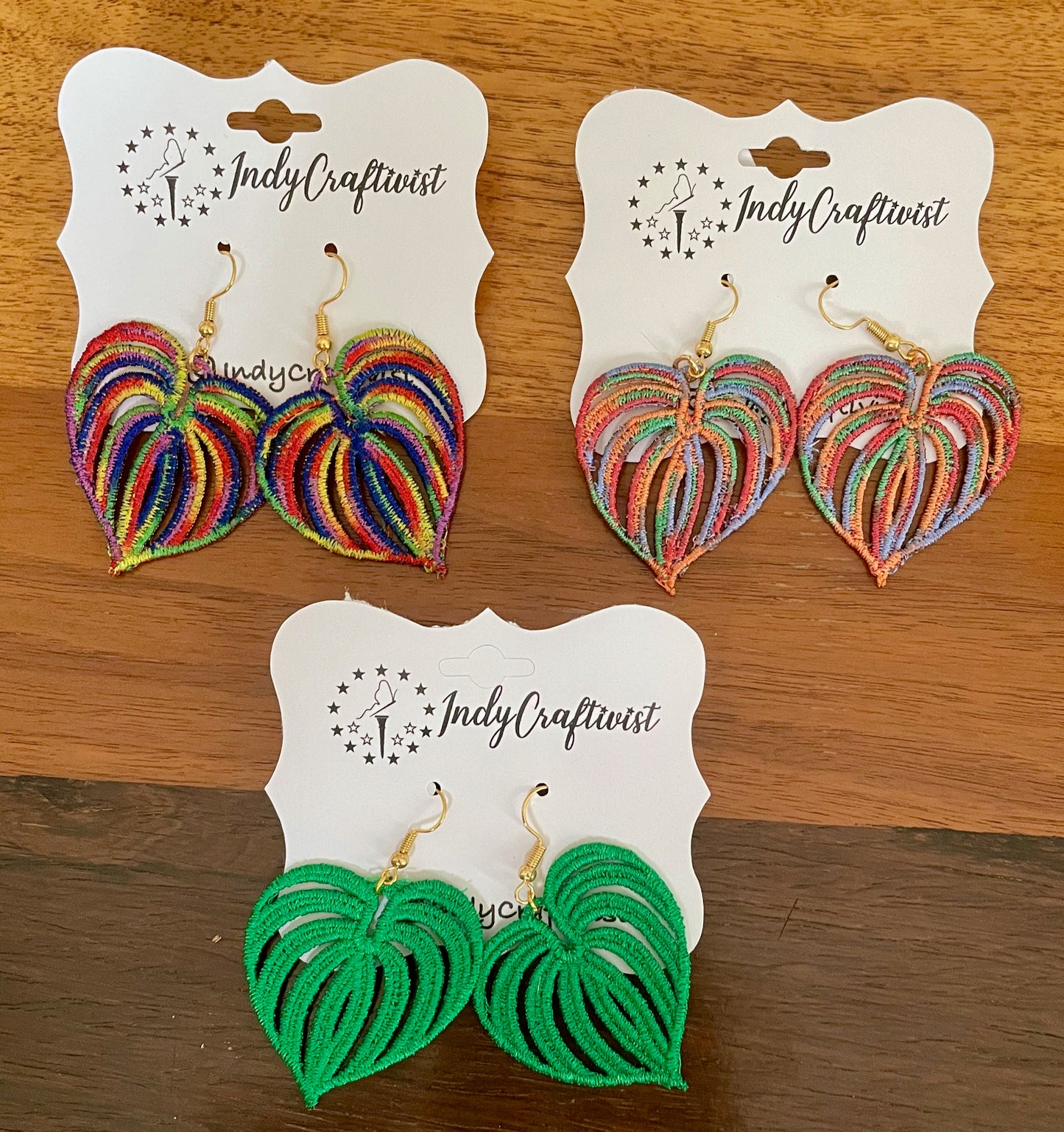 Made-To-Order Monstera Leaf Earrings