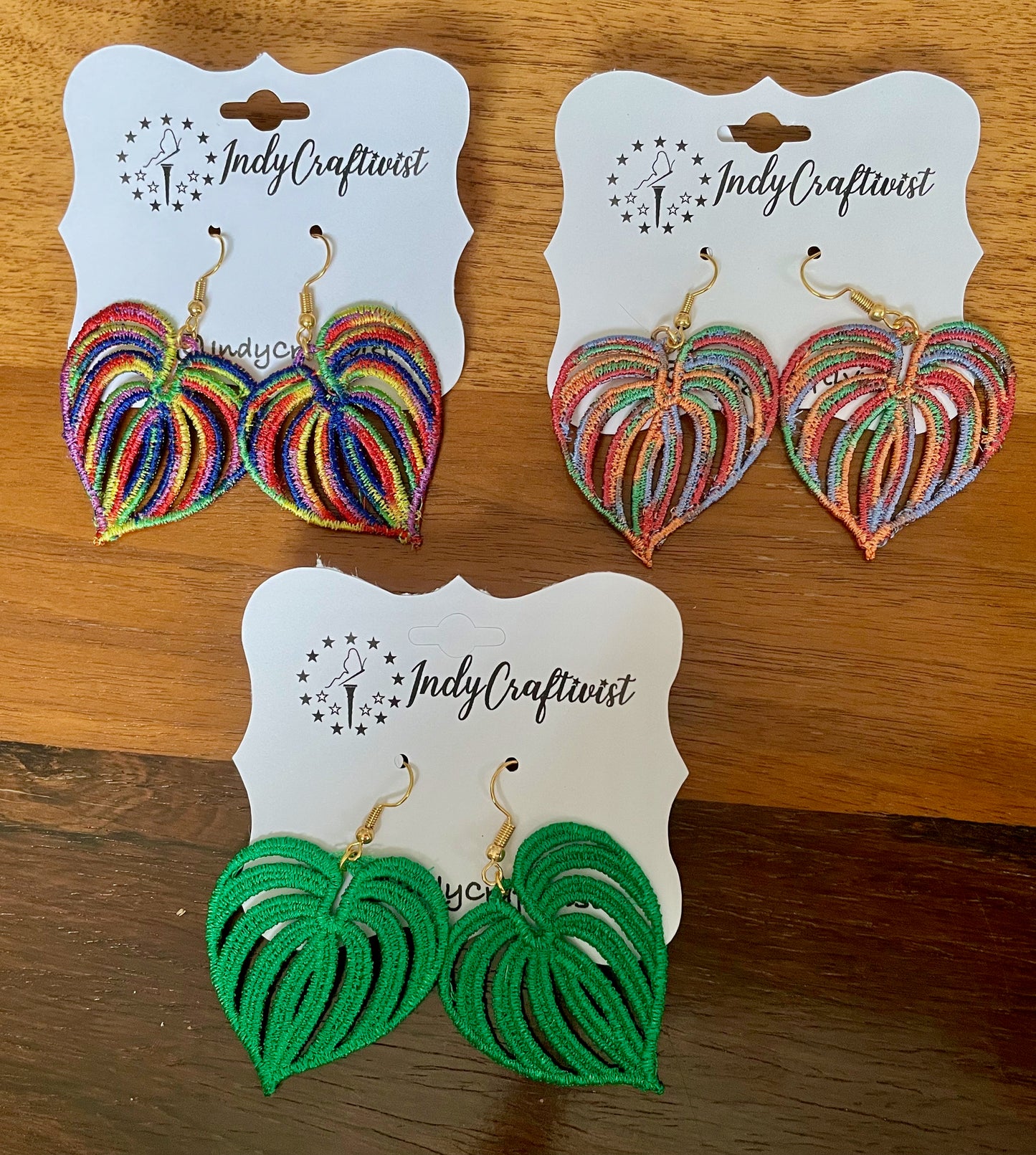 Made-To-Order Monstera Leaf Earrings