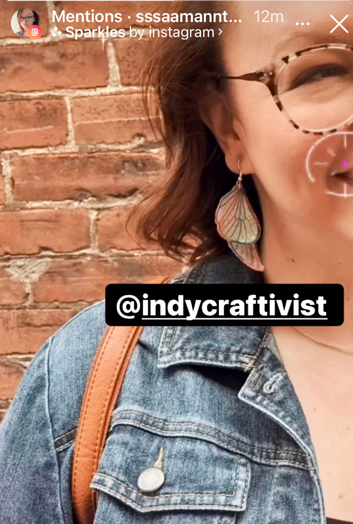Sheer Butterfly Earrings