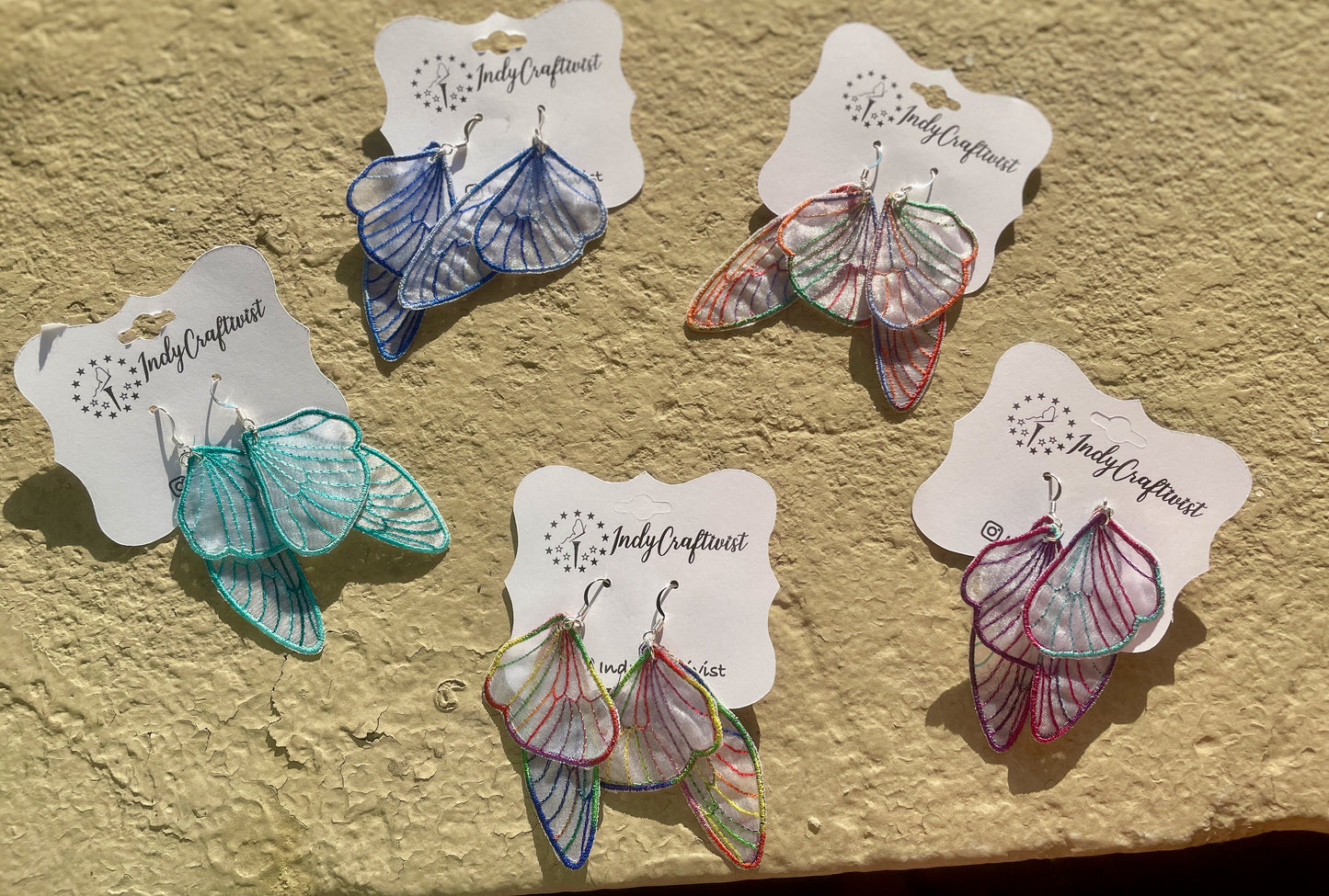 Sheer Butterfly Earrings