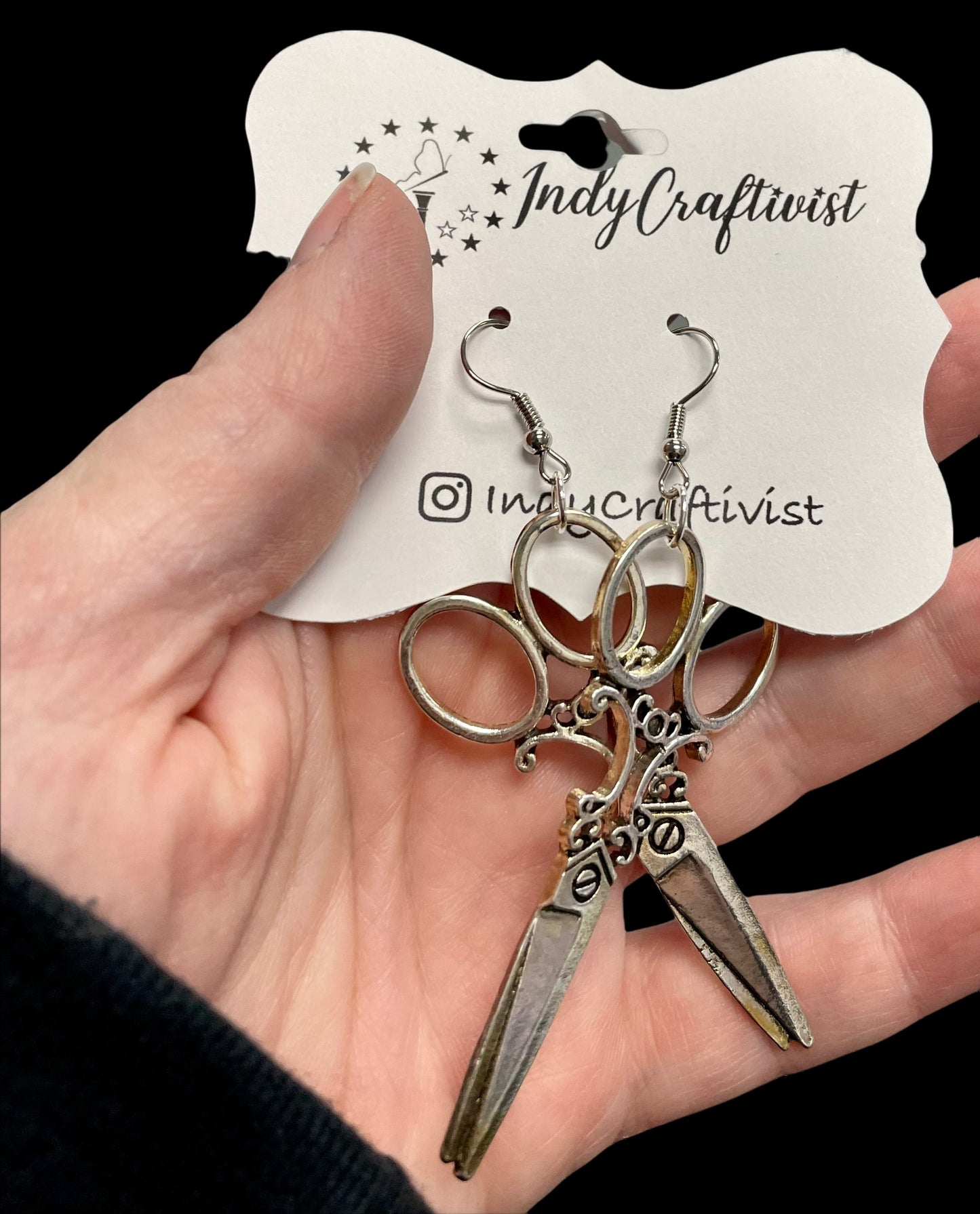 Scissors Charm Earrings