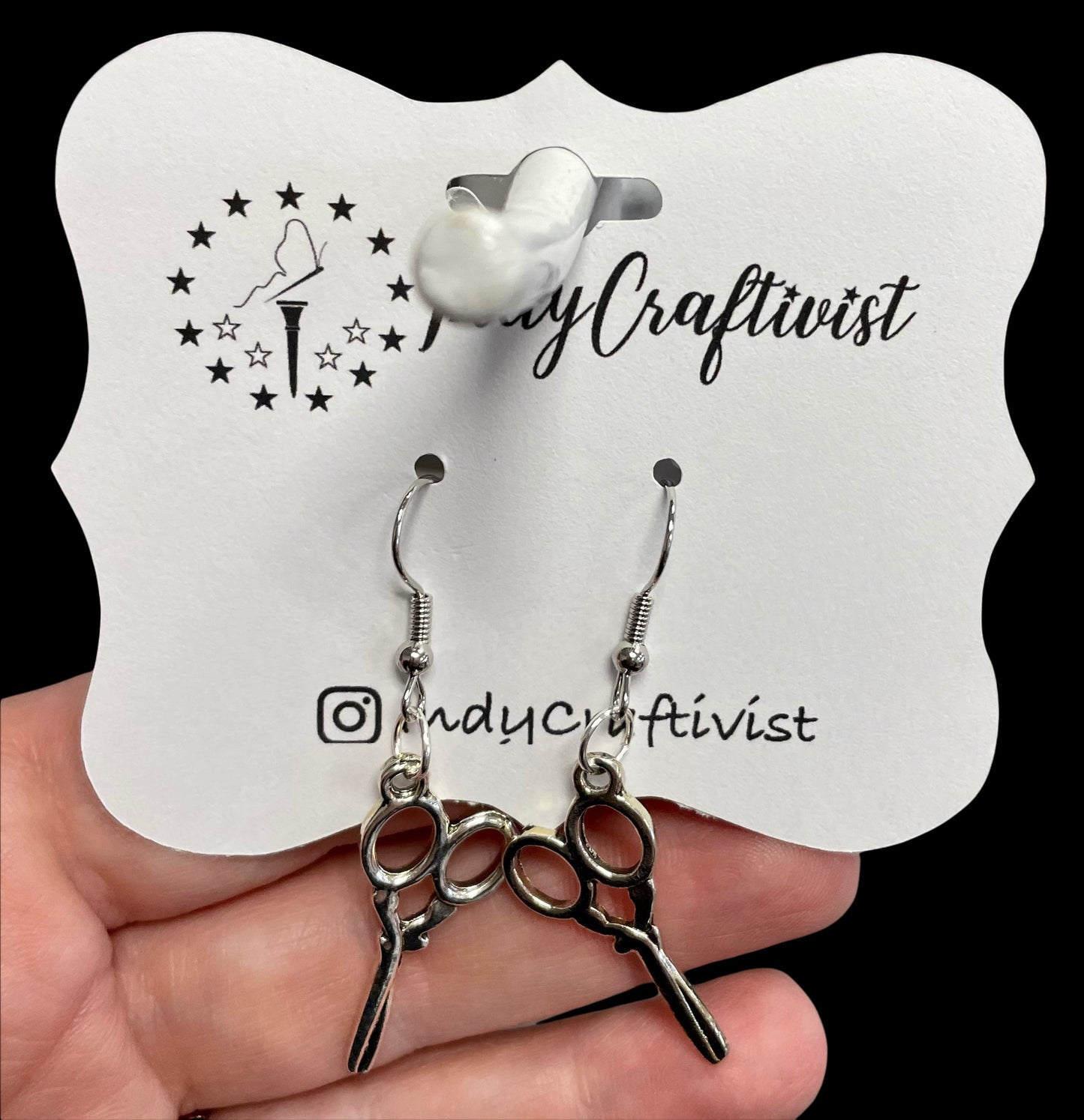 Scissors Charm Earrings