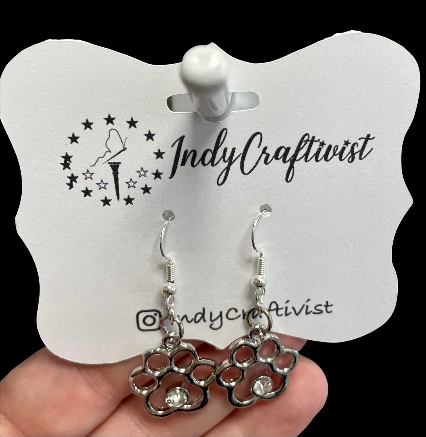 Animal Paw Charm Earrings
