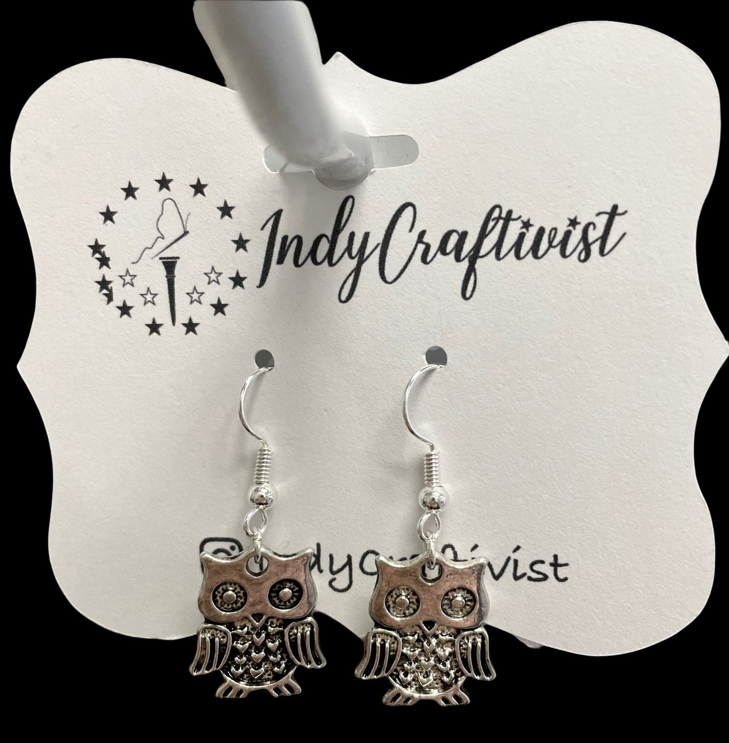 Owl Charm Earrings