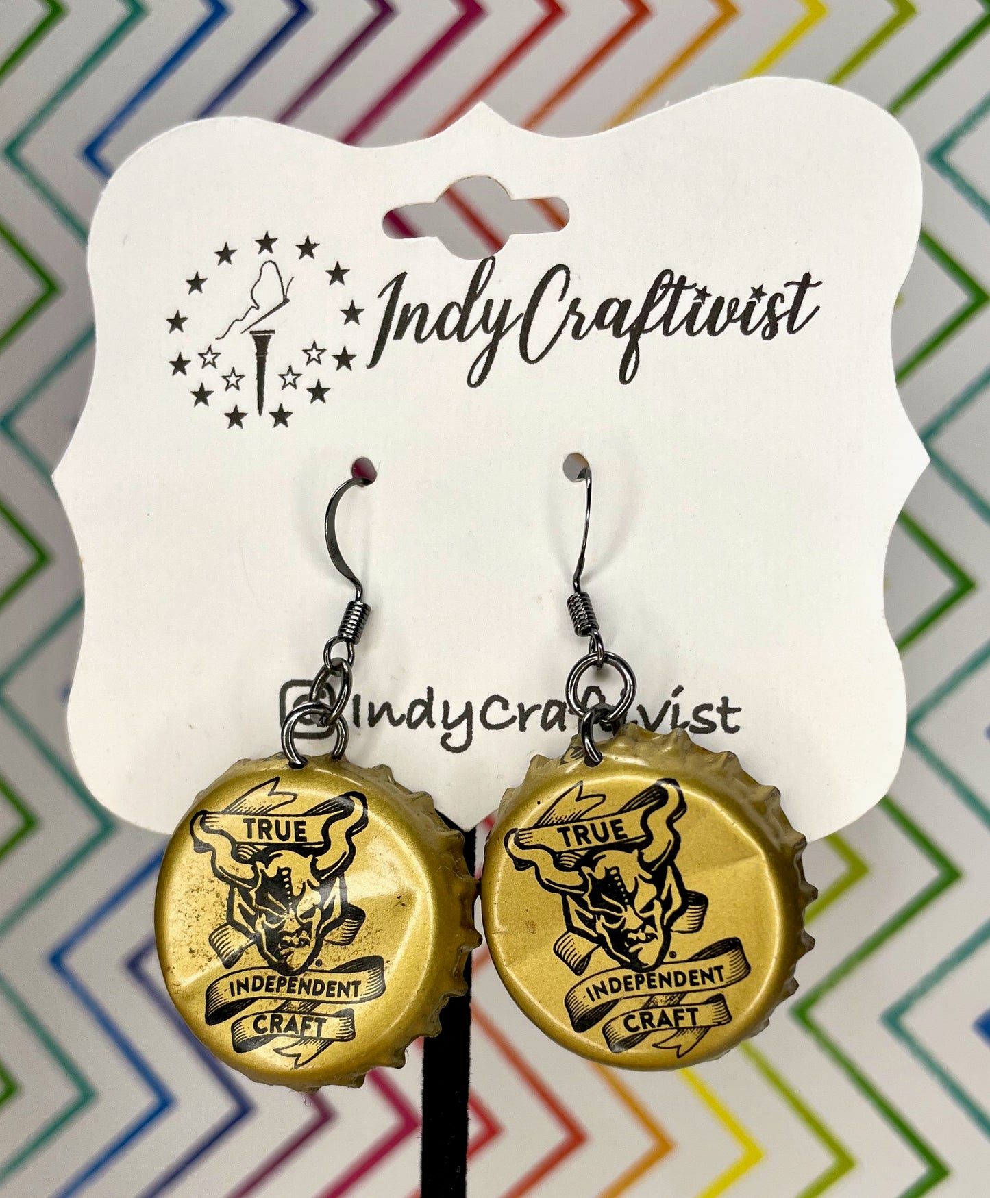 Brewery Bottlecap Earrings