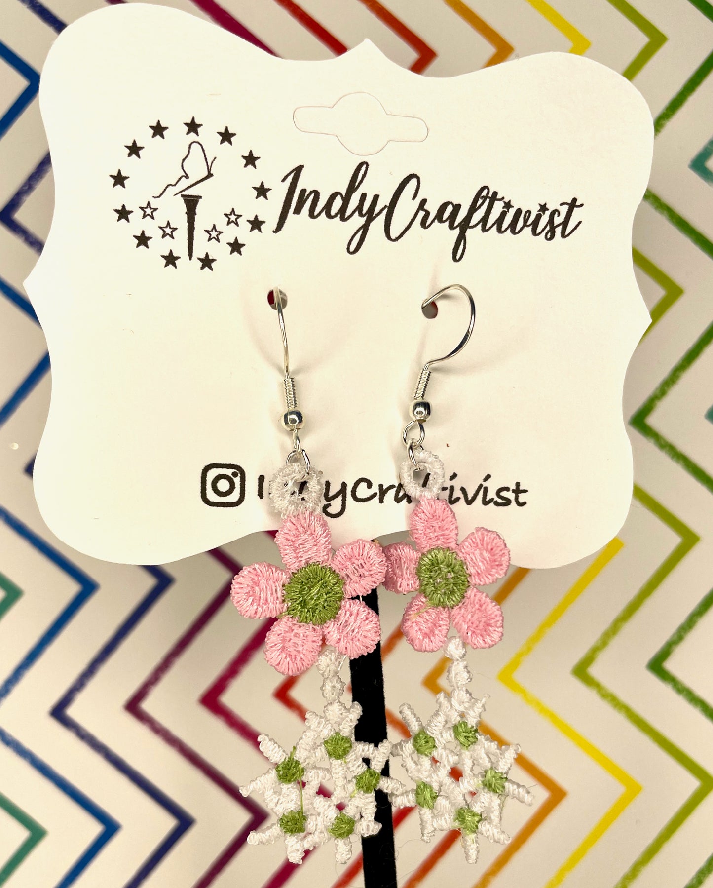 Daisy Flowers Bunch Earrings