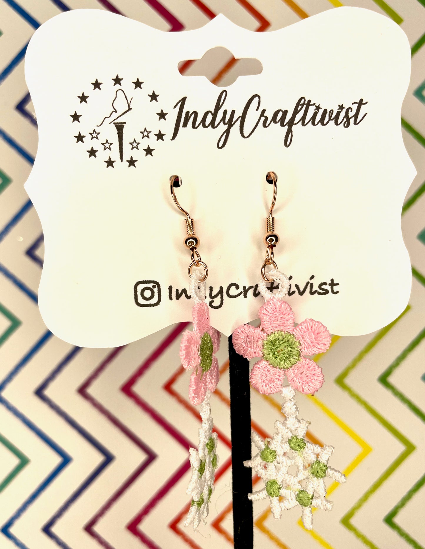 Daisy Flowers Bunch Earrings