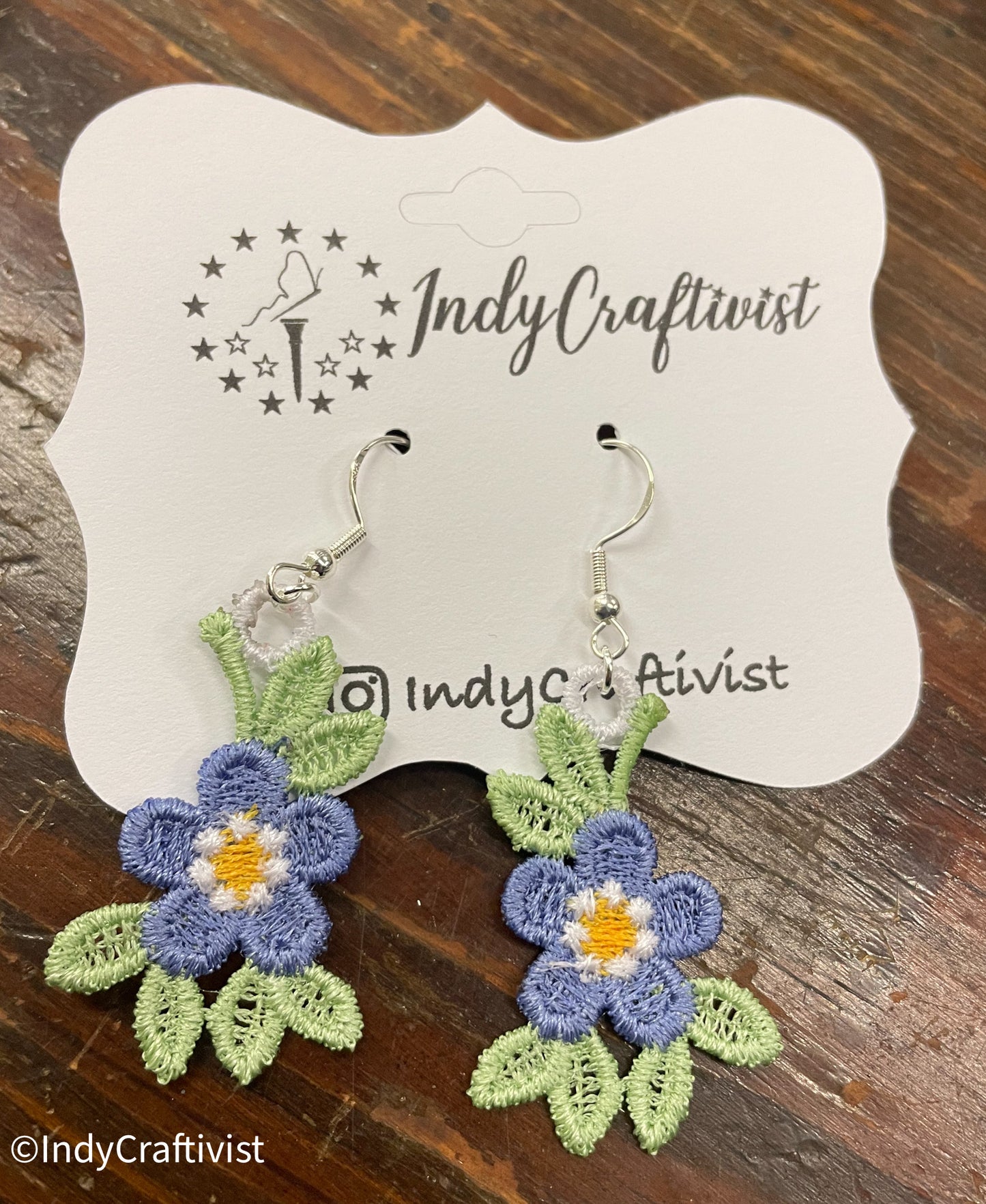 Forget Me Not Flower Earrings