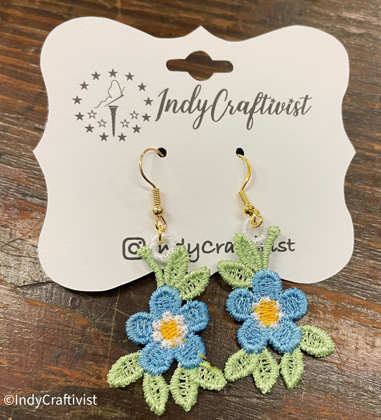 Forget Me Not Flower Earrings