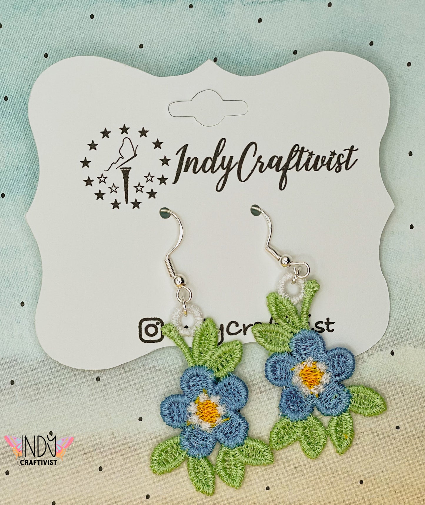 Forget Me Not Flower Earrings