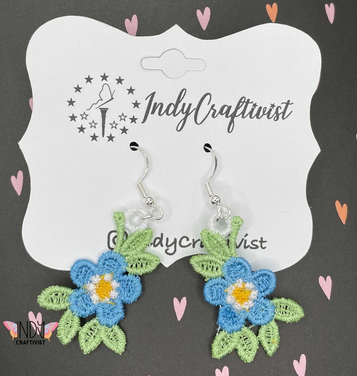 Forget Me Not Flower Earrings