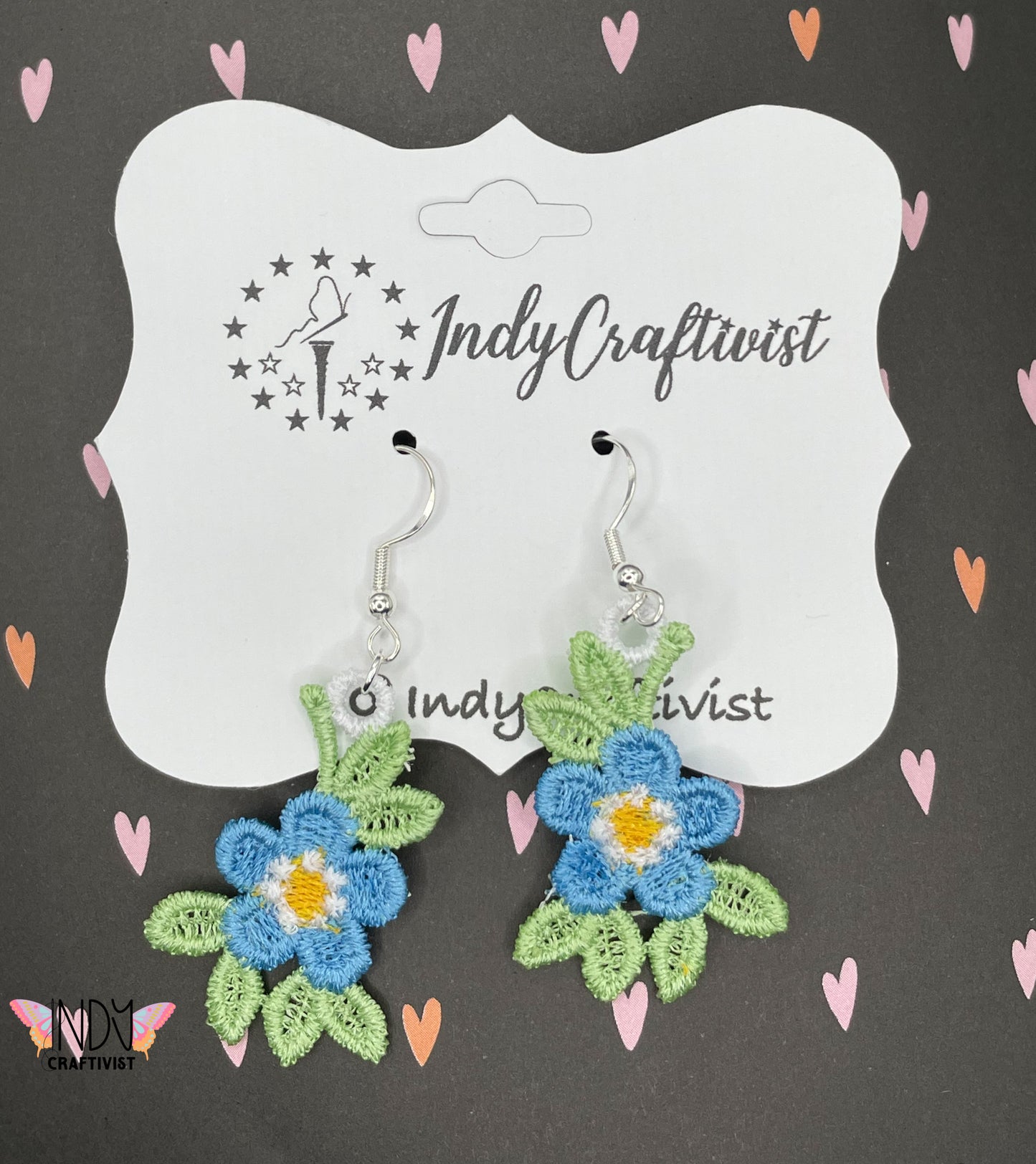 Forget Me Not Flower Earrings