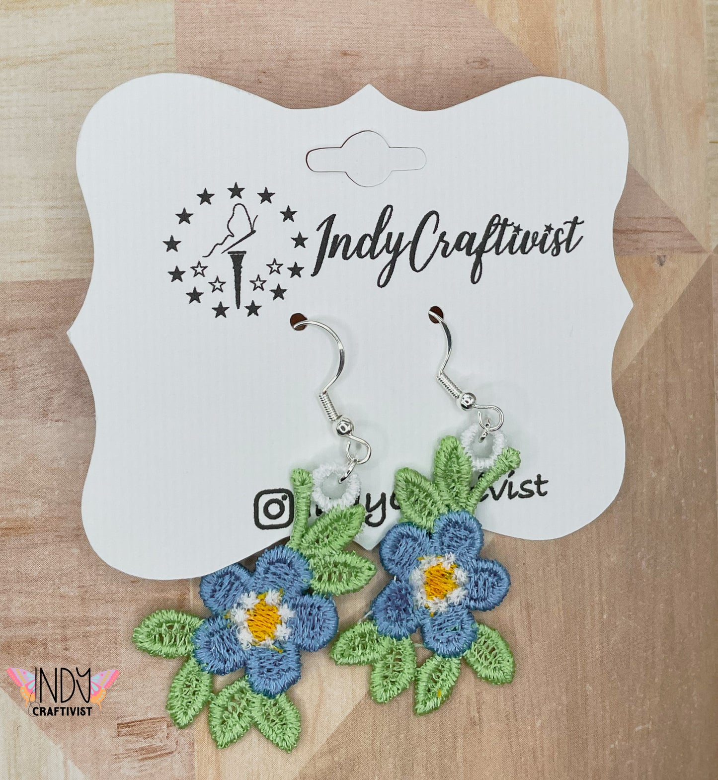 Made-To-Order Forget Me Not Flower Earrings