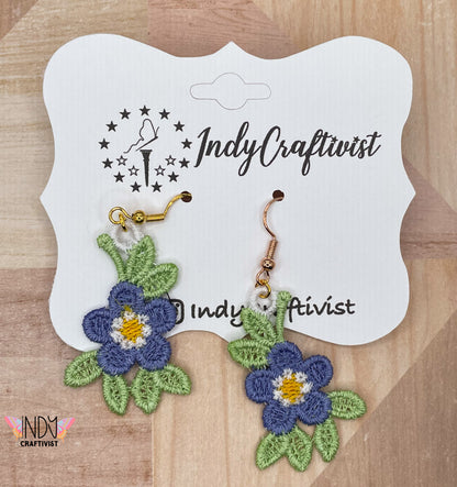 Made-to-Order Forget Me Not Flower Earrings