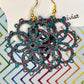 Made-To-Order Wheeled Flower Tatting Earrings