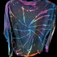 Adult Medium Long Sleeve Reverse Dyed Tie Dye T-shirt