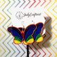 Made-To-Order Rainbow Butterfly Earrings