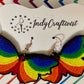 Made-to-Order Rainbow Butterfly Earrings