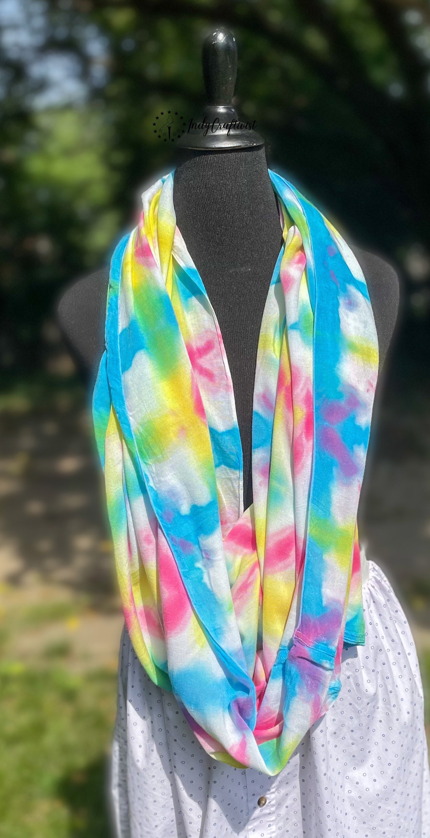 Tie Dyed Infinity Scarf