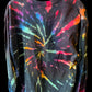 Adult Extra Large Long Sleeve Reverse Tie Dye T-shirt