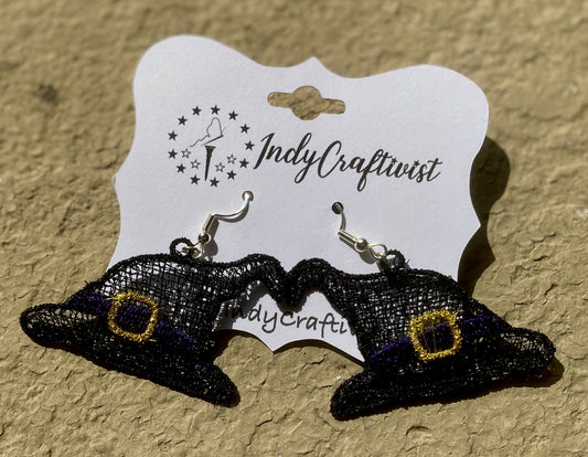 Witch Hat Earrings