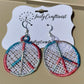 Made-To-Order Large Peace Sign Earrings