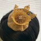 Made-to-Order Freestanding Lace Beautiful Machine Embroidered Crown Barrette
