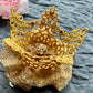 Made-to-Order Freestanding Lace Beautiful Machine Embroidered Crown Barrette