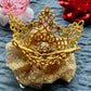 Made-to-Order Freestanding Lace Beautiful Machine Embroidered Crown Barrette