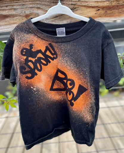 5T Halloween Reverse Tie Dyed T-shirt